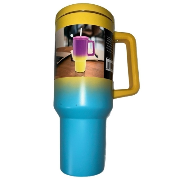 NWT - HiDR8 - Stainless Steel - Secure Sip - Insulated Mug with Straw - 40 oz. - Picture 2 of 9